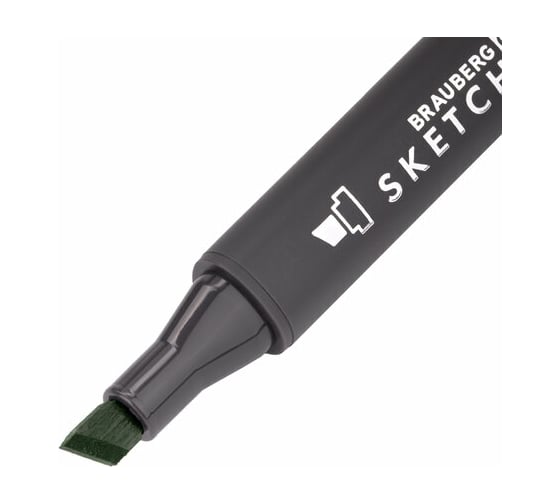 Двусторонний маркер для скетчинга BRAUBERG Art Classic 1-6 мм, оливковый G726 151795