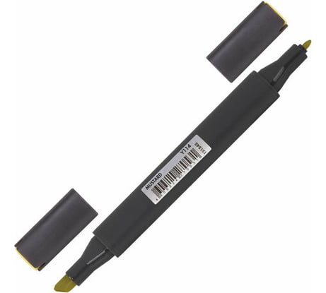Двусторонний маркер для скетчинга Art Classic BRAUBERG 1-6 мм, горчичный Y114 6 шт 151845