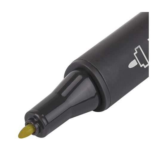 Двусторонний маркер для скетчинга BRAUBERG Art Classic 1-6 мм, горчичный Y114 151845