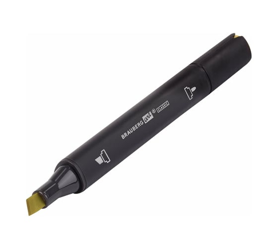Двусторонний маркер для скетчинга BRAUBERG Art Classic 1-6 мм, горчичный Y114 151845