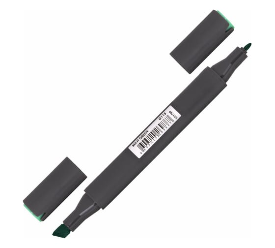 Двусторонний маркер для скетчинга BRAUBERG Art Classic 1-6 мм, мятно-зеленый G115 151780 1