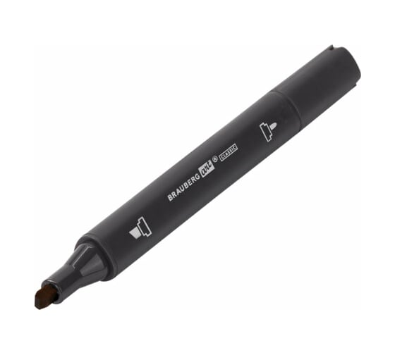 Двусторонний маркер для скетчинга BRAUBERG Art Classic 1-6 мм, коричнево-серый Y412 151815