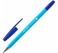 Шариковая ручка BRAUBERG M-500 Neon синяя, корпус ассорти, узел 0,7 мм, линия письма 0,35 мм 143452