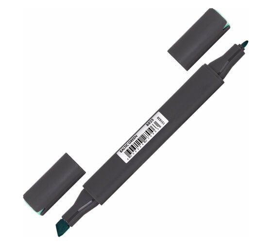 Двусторонний маркер для скетчинга BRAUBERG Art Classic 1-6 мм, балтийский зеленый B825 151838