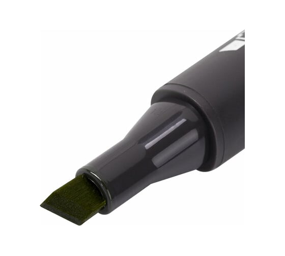 Двусторонний маркер для скетчинга BRAUBERG Art Classic 1-6 мм, оливковый бледный Y025 151853