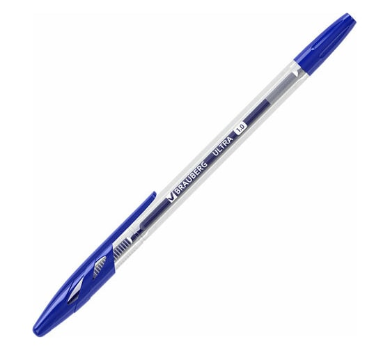 Набор шариковых ручек BRAUBERG Ultra, 4 штуки, 2 синих, 1 черная, 1 красная, узел 1 мм 143569
