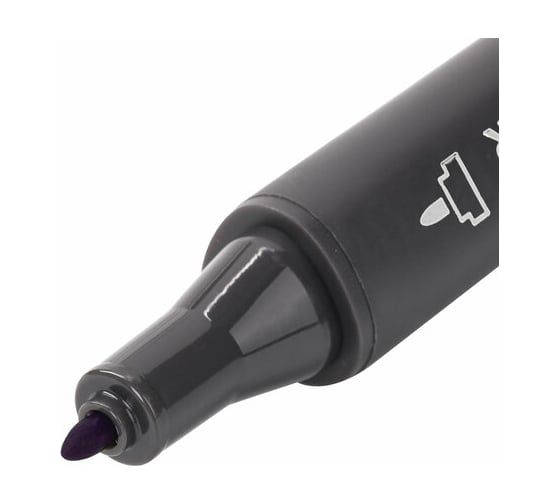Двусторонний маркер для скетчинга BRAUBERG Art Classic 1-6 мм, темно-лиловый R623 151779