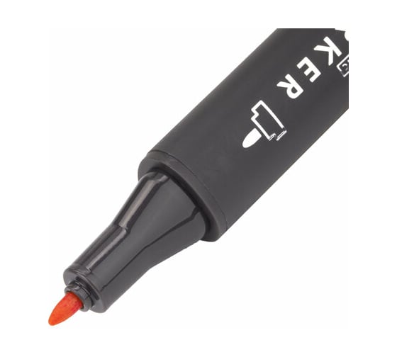 Двусторонний маркер для скетчинга BRAUBERG Art Classic 1-6 мм, оранжевый Y608 151797