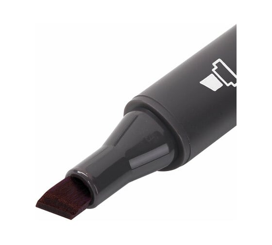 Двусторонний маркер для скетчинга BRAUBERG Art Classic 1-6 мм, бордовый R338 151824