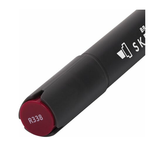 Двусторонний маркер для скетчинга BRAUBERG Art Classic 1-6 мм, бордовый R338 151824