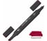 Двусторонний маркер для скетчинга BRAUBERG Art Classic 1-6 мм, бордовый R338 151824 8