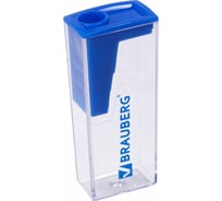 Точилка Assistant с контейнером BRAUBERG, пластиковая, корпус ассорти 24 шт 228451