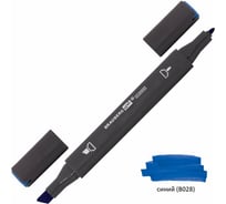 Двусторонний маркер для скетчинга BRAUBERG 1 мм - 6 мм Art Classic, Синий (B028), 151771