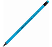 Чернографитный карандаш BRAUBERG Ultra Color, 1 шт., Hb, с ластиком, пластиковый, 181708