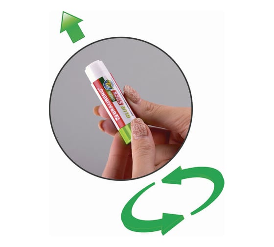 Клей-карандаш на натуральной основе BRAUBERG Green, 8 г, 270436