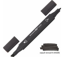 Двусторонний маркер для скетчинга BRAUBERG 1 мм - 6 мм Art Classic, Серый Теплый 9 (WG09), 151818