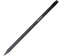 Чернографитный карандаш BRAUBERG, 1 шт., Black Jack, Нв, с ластиком, черное дерево, корпус черный, 180609