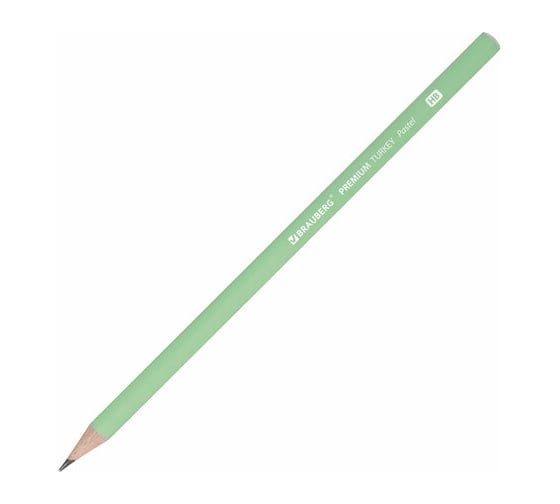 Чернографитный карандаш BRAUBERG Premium Turkey, 1 шт., Pastel, Нв, ассорти, дисплей 181559 1