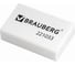 Ластик BRAUBERG, 26x17x7 мм, белый, прямоугольный 80 шт 221033 1