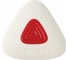 Ластик Trios Pro BRAUBERG, 36x36x9 мм, белый, треугольный, красный пластиковый держатель 36 шт 229559 1