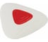 Ластик Trios Pro BRAUBERG, 36x36x9 мм, белый, треугольный, красный пластиковый держатель 36 шт 229559 2