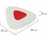 Ластик Trios Pro BRAUBERG, 36x36x9 мм, белый, треугольный, красный пластиковый держатель 36 шт 229559 5