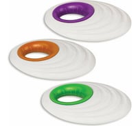 Ластик BRAUBERG большой Fruity, 65x40x13 мм, белый, пластиковый держатель ассорти, 228721
