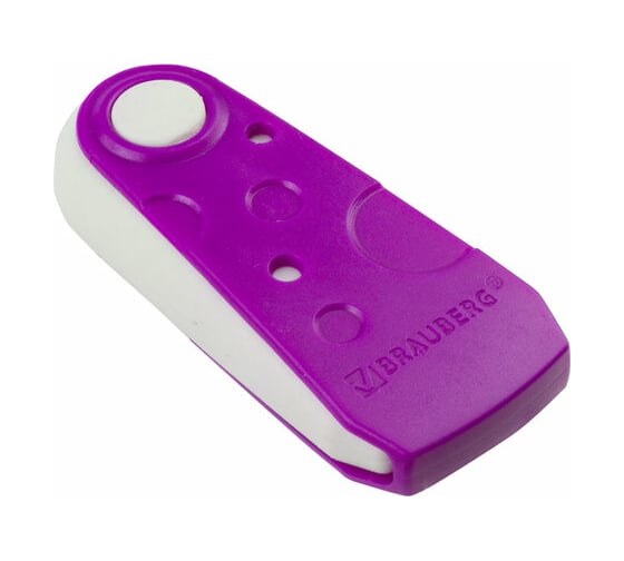 Ластик BRAUBERG Fruity, 57x24x15 мм, белый, пластиковый футляр ассорти, 229561
