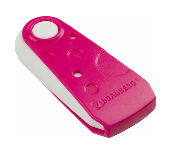 Ластик BRAUBERG Fruity, 57x24x15 мм, белый, пластиковый футляр ассорти, 229561