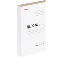 Картонный мелованный скоросшиватель ОФИСМАГ гарантированная плотность 320 г/м2, белый, до 200 листов 127820