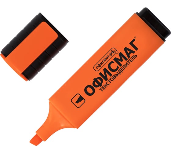 Текстовыделитель оранжевый ОФИСМАГ, линия 1-5 мм 12 шт 151206