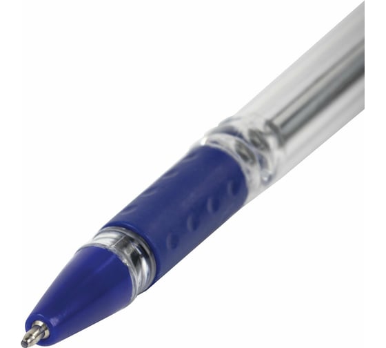 Масляная шариковая ручка Staff Basic Obp-11 с грипом, cиняя, узел 1 мм, линия письма 0.5 мм 143744