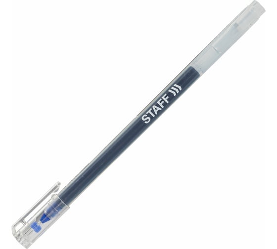 Гелевая ручка Staff Everyday Gp-673, синяя, длина письма 1000 м, игольчатый узел 0.5 мм, линия письма 0.35 мм 143672 1