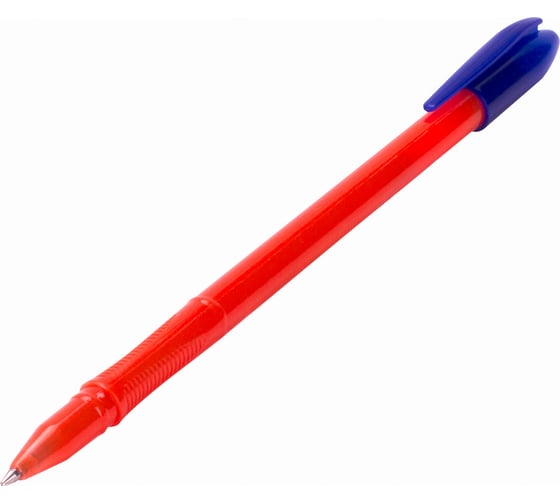 Масляная шариковая ручка Staff Basic Obp-203, cиняя, корпус оранжевый, узел 1 мм, линия письма 0,7 мм 143203