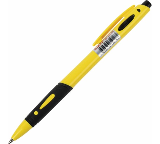 Автоматическая шариковая ручка Staff с грипом Bp-16 Neon, cиняя, ассорти линия письма 0.35 мм 143750