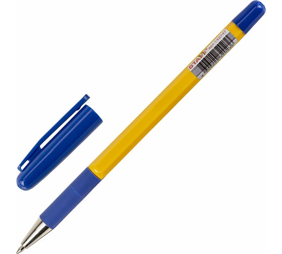 Шариковая ручка Staff с грипом Basic Bp-14 Orange, cиняя, узел 0,7 мм, линия письма 0.35 мм 143747