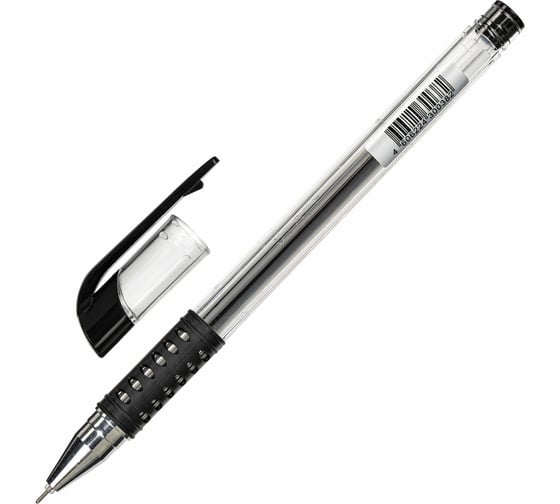 Гелевая ручка Staff Basic Needle Gp-679 с грипом, черная, игольчатый узел 0.5 мм, линия письма 0.35 мм 143679