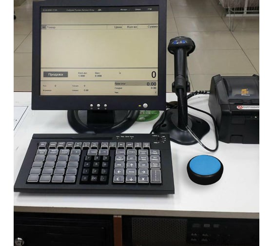 Губка для кассира Staff круглая, ассорти 237951