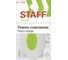 Ластик Staff College Pe-070, 42x30x9 мм, овальный, салатовый пластиковый держатель 228069 4