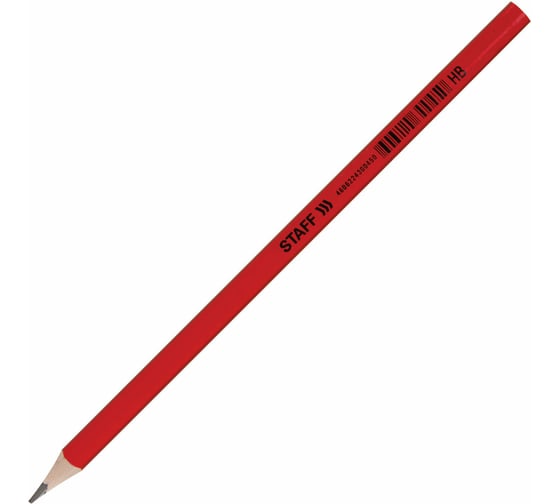 Чернографитный карандаш Staff Basic Blp-743, 1 шт, HB, пластиковый, корпус ассорти 181743