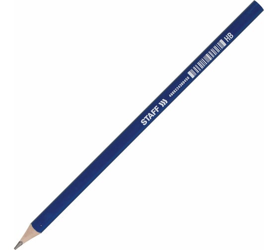 Чернографитный карандаш Staff Basic Blp-743, 1 шт, HB, пластиковый, корпус ассорти 181743