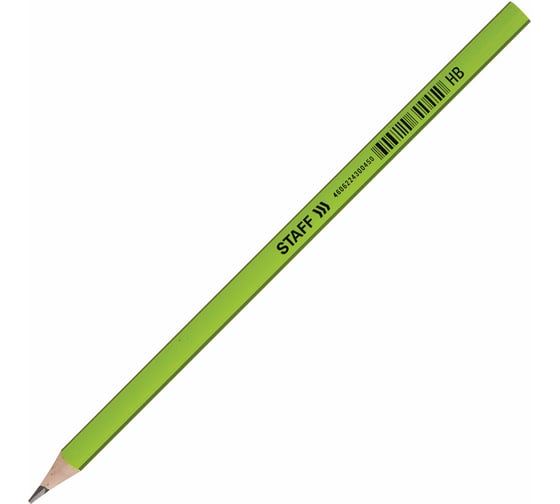 Чернографитный карандаш Staff Basic Blp-743, 1 шт, HB, пластиковый, корпус ассорти 181743