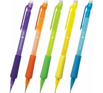 Механический карандаш Staff 0,7 мм, College Mp-422, ластик, резиновый грип, корпус тонированный ассорти 181423