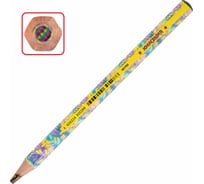 Карандаш ЮНЛАНДИЯ Magic Tropic с многоцветным грифелем, мягкий, 1 шт, тропические цвета, утолщенный 181790
