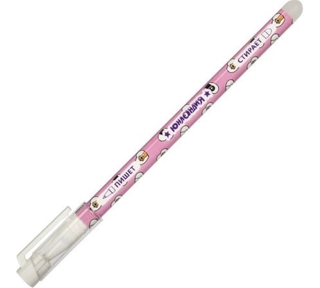 Стираемая гелевая ручка Котята ЮНЛАНДИЯ, синяя, корпус ассорти, узел 0.5 мм, линия письма 0.35 мм, 30 шт., 143659