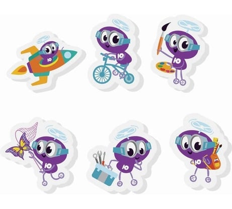 Фигурный ластик Юнландик ЮНЛАНДИЯ, 45x30x8 мм, ассорти, 24 шт., 228716