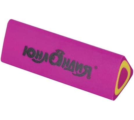 Ластик Candy ЮНЛАНДИЯ, 44x15x15 мм, цвет ассорти, треугольный, 36 шт., 228725