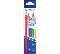 Чернографитный карандаш ACMELIAE 12 шт, HB шестигранный, 4 цвета корпуса 43513