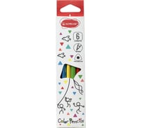 Набор цветных трехгранных карандашей 6цв. в картонном футляре ACMELIAE 9402-06