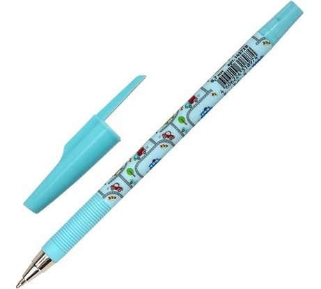 Шариковая ручка Cars ЮНЛАНДИЯ, синяя, Soft Touch покрытие, узел 0.7 мм, линия письма 0.35 мм, 36 шт., 143728